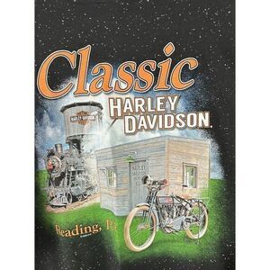 Harley‎ Davidson Women's 2XL Black Short Sleeve Biker Motorcycle